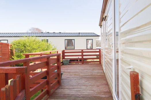 caravan homes on sandbraes holiday park, whiting bay , isle of arran.